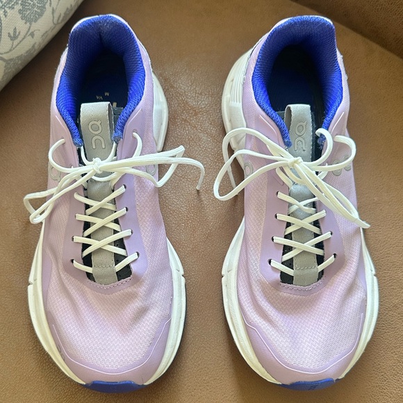 On Running Women's Lavender and White Sneakers - Picture 2 of 6